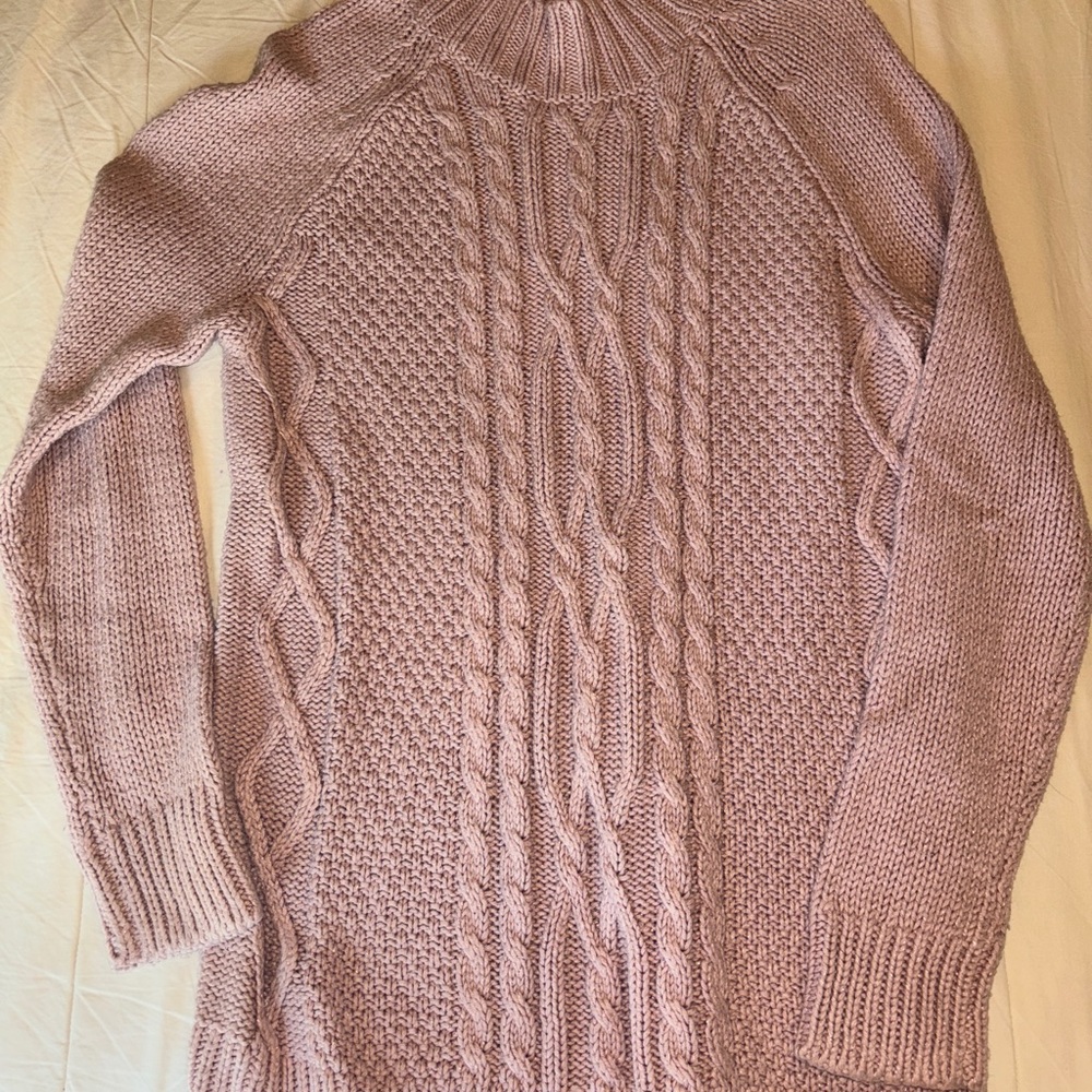 Isabel Maternity by Ingrid & Isabel Light Pink Cable Knit Sweater